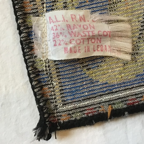 Vintage Pheasant Tapestry Wall Hanging Made in Lebanon - Picture 16 of 16